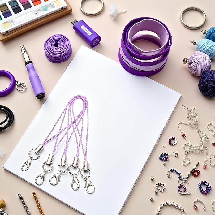 Mobile Phone Rope 20pcs Strap Charm Lariat Lanyard,Phone Charm with Lobster Clasp Cords for Cellphone/USB Drive/Keychain/DIY Jewelry Accessories Phone Accessories,Cell Phone Charms