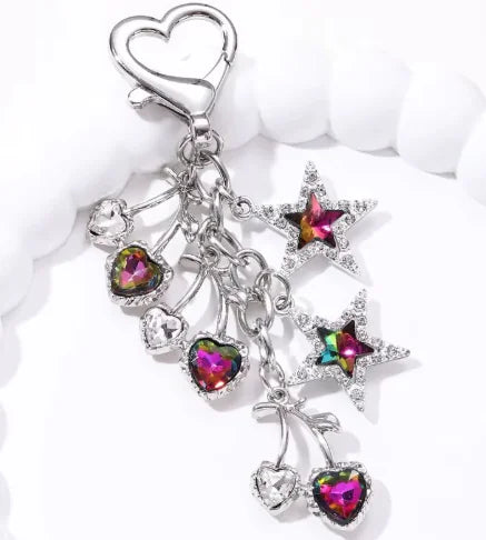 French Ribbon Bowknot Alloy Keychain