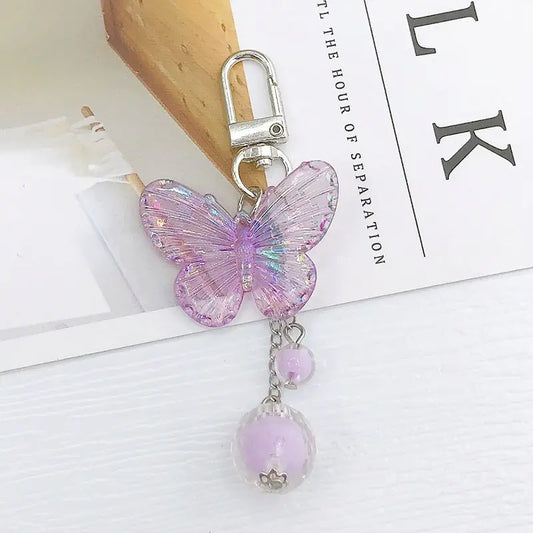 Laser Butterfly Keychain and AirPods Case Charm