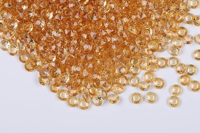 1000pcs Platic Acrylic Gems Fake Acrylic Diamonds Vase Filler Beads Faux Diamond Crystals Jewels for Makeup Brushes Holder Table Scatter Confetti Party Arts Crafts Birthday Wedding Decor
