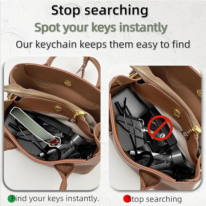 Stretchy Wristlet Initial Keychain, Key Chains Women Cute with Keyring, Llaveros para Mujer, Car Key Accessories