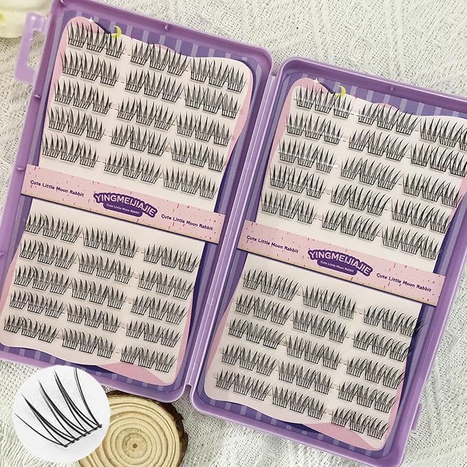 Clicar 10-16mm magnetic eyelashes,C-D Curvature lash clusters kit,3D Wispy Lashes Clusters DIY Lash Extension Kit,No need Glue(180pcs 10-12mm 30D)