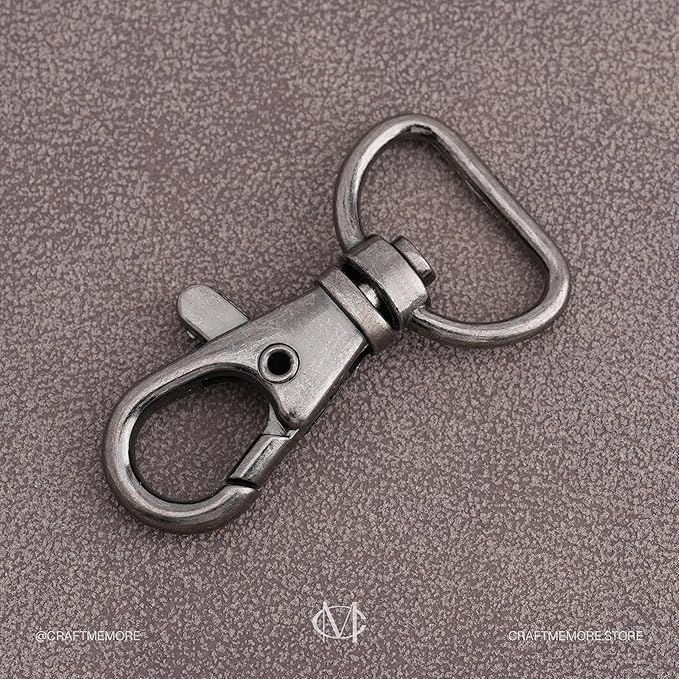 20pcs Swivel Lobster Claw Clasp Trigger Snap Hooks for Purse Making Macrame Lanyard Clip CSPS (5/8 Inch, Gunmetal)