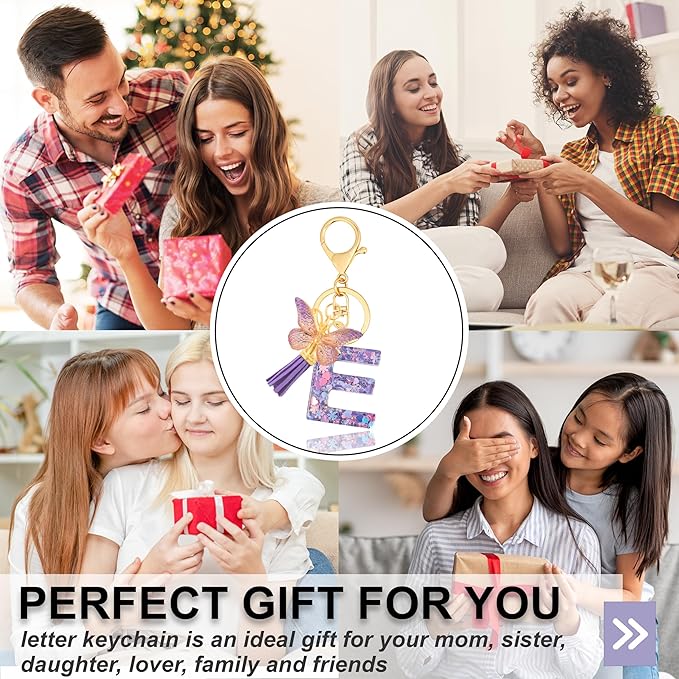 Alphabet Initial Letter Keychain Cute Heart Resin - Letter Keychain for Backpack Charms - Initial Keychains for Women