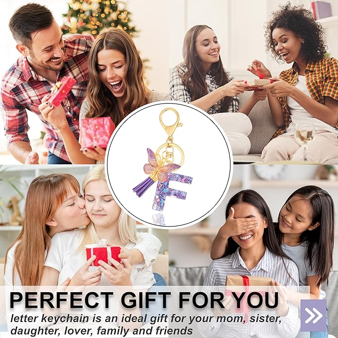 Alphabet Initial Letter Keychain Cute Heart Resin - Letter Keychain for Backpack Charms - Initial Keychains for Women