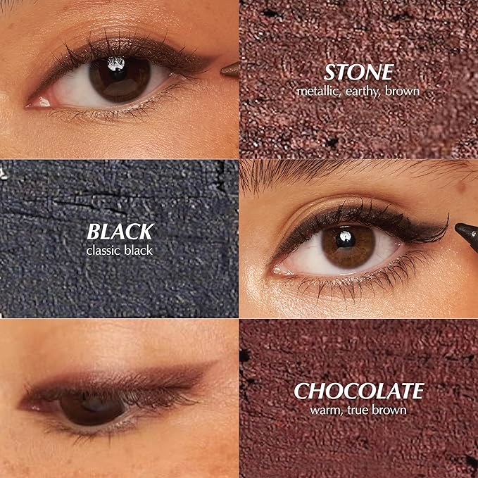 PERSONA 24HR Waterproof Eyeliner | Creamy, Smudgeable Pencil for Lash Line & Waterline | All-Day to All-Night Wear | Vegan, Cruelty-Free, Paraben-Free | Made in USA, Stone