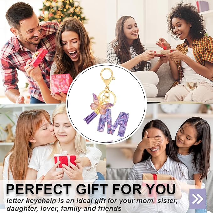 Alphabet Initial Letter Keychain Cute Heart Resin - Letter Keychain for Backpack Charms - Initial Keychains for Women