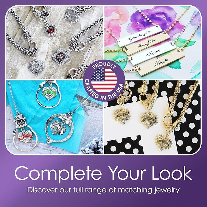 Inspired Silver - Silver Customized Charm Bracelet with Cubic Zirconia Jewelry