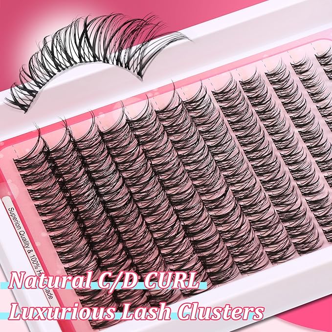Lash Clusters Lash Spikes Eyelash Clusters Mixed Lengths 8-16mm C/D Lashes DIY Spiky Lash Extension Mega Cluster Eyelash Extensions Mink Strips Lashes Thick
