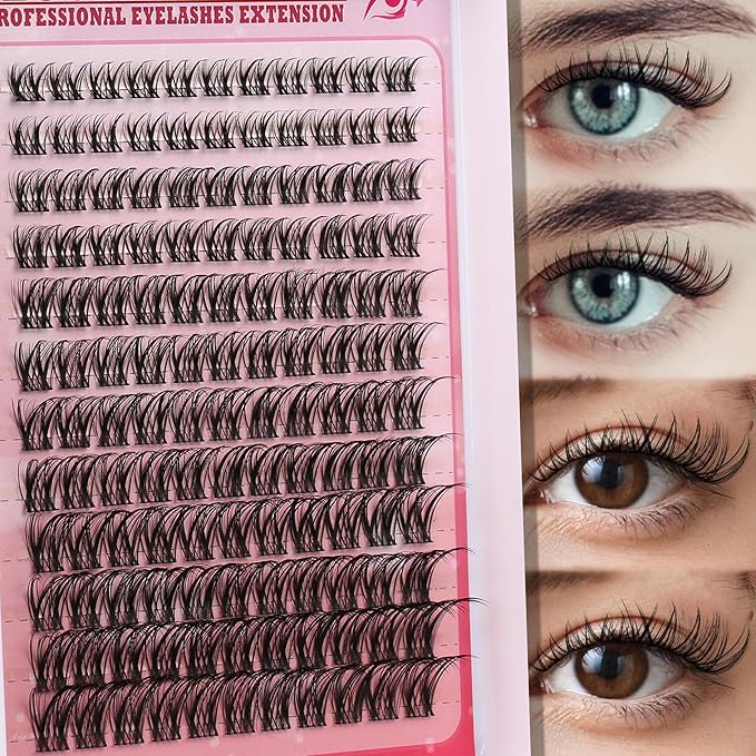 Lash Clusters Lash Spikes Eyelash Clusters Mixed Lengths 8-16mm C/D Lashes DIY Spiky Lash Extension Mega Cluster Eyelash Extensions Mink Strips Lashes Thick