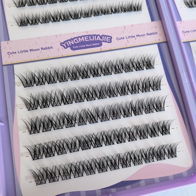 Clicar 10-16mm magnetic eyelashes,C-D Curvature lash clusters kit,3D Wispy Lashes Clusters DIY Lash Extension Kit,No need Glue (240pcs 10-16mm 60D-a)
