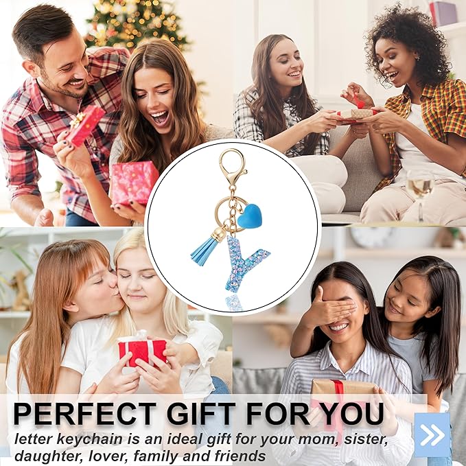 Alphabet Initial Letter Keychain Cute Heart Resin - Letter Keychain for Backpack Charms - Initial Keychains for Women