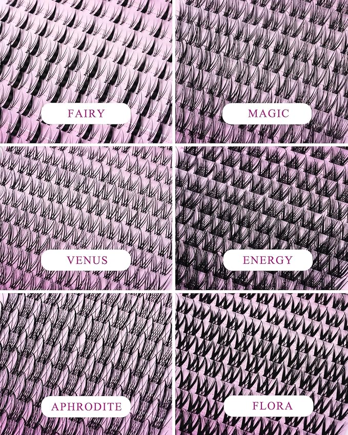 Aphrodite Lash Clusters Wispy Natural 8-18mm Eyelash Clusters Extension Kit C Curl - WideSpan DIY False Lash Extensions Spiky Lashes Individual Lashes with Ultra-Thin Invisible Wide Lash Band
