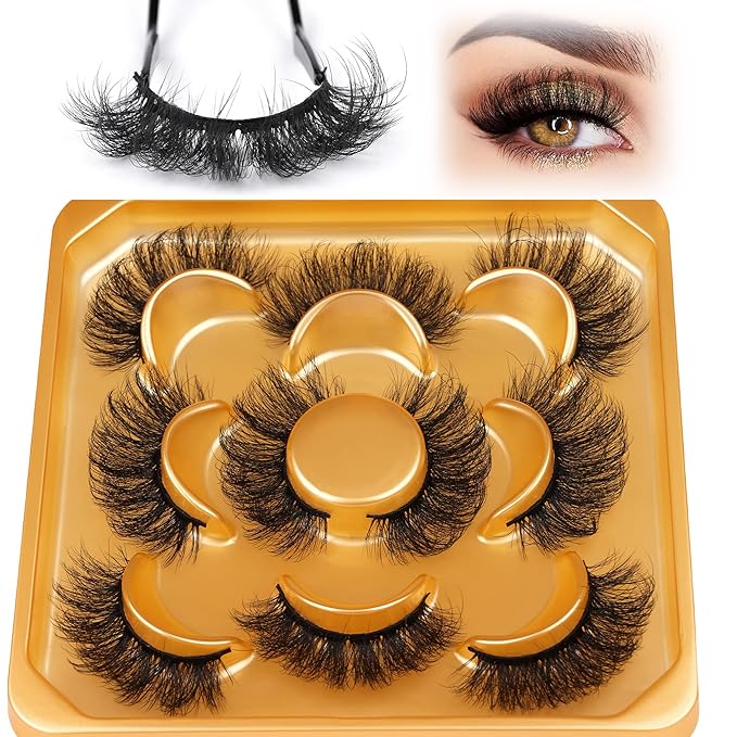 Fluttery False Eyelashes Natural Looking Faux Mink Lashes C Curl Fluffy Fake Eyelashes 18mm Round Shaped Eye Lashes that Look Like Extensions by Focipeysa