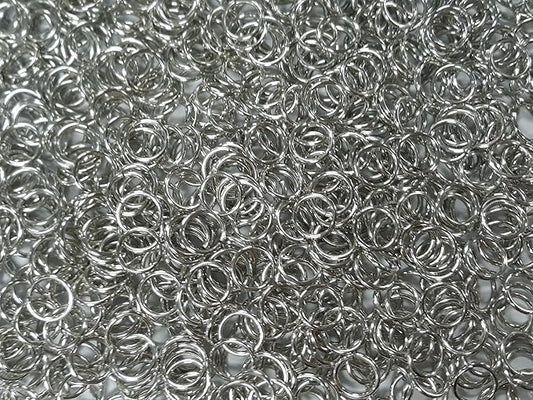 1 Pound Bright Aluminum Chainmail Jump Rings 16G 3/8" ID (2300+ Rings)
