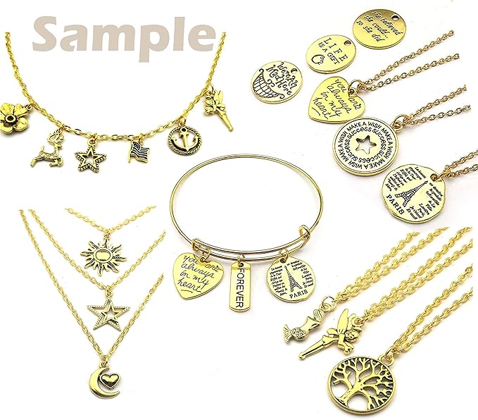 200 pcs Gold Plated Stainless Steel Split Rings Jump Rings Connector Rings for Jewelry Making Necklaces Bracelet Earrings Keychain DIY Craft (13298-Gold, 5mm)