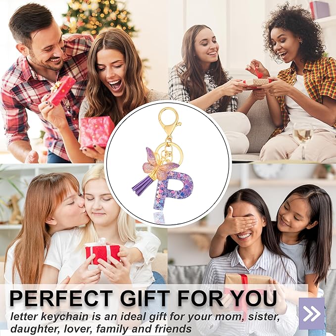 Alphabet Initial Letter Keychain Cute Heart Resin - Letter Keychain for Backpack Charms - Initial Keychains for Women