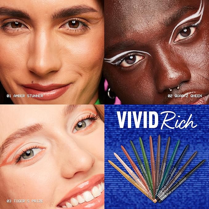 NYX Professional Makeup Mechanical Eye Pencil, Vivid Rich Mechanical, Creamy Retractable Eyeliner - Spicy Pearl, Bronze Eyeliner