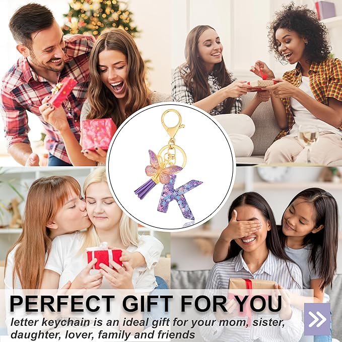 Alphabet Initial Letter Keychain Cute Heart Resin - Letter Keychain for Backpack Charms - Initial Keychains for Women