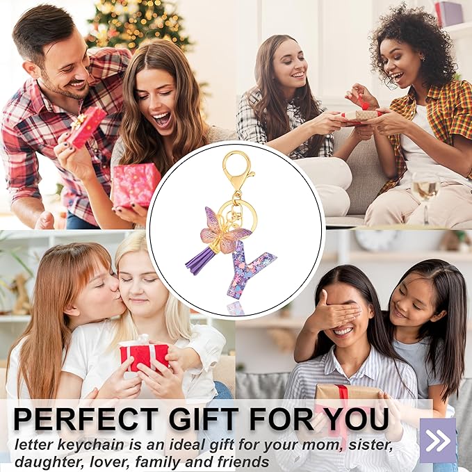 Alphabet Initial Letter Keychain Cute Heart Resin - Letter Keychain for Backpack Charms - Initial Keychains for Women