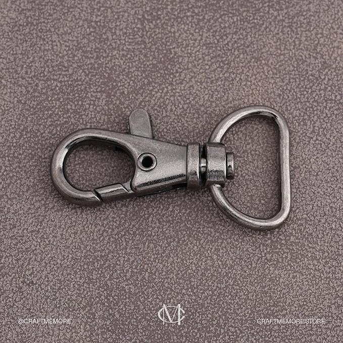 20pcs Swivel Lobster Claw Clasp Trigger Snap Hooks for Purse Making Macrame Lanyard Clip CSPS (5/8 Inch, Gunmetal)
