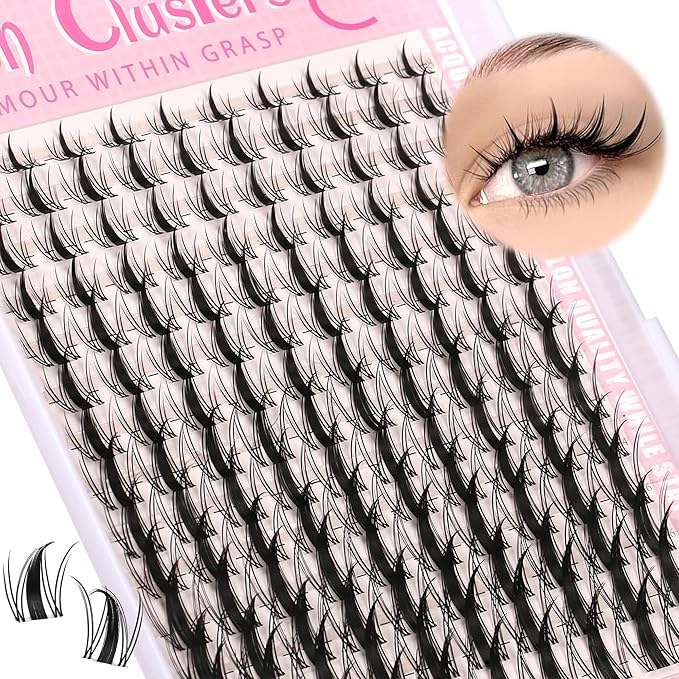 Himirell Clear Lash Clusters Manga Eyelash Clusters Anime Cluster Eyelash Extensions Clusters Lashes Natural Look Eyelashes Fairy Lash Clusters Manga Individual Lashes (8-16) mm