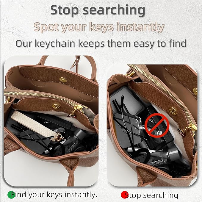 Stretchy Wristlet Initial Keychain, Key Chains Women Cute with Keyring, Llaveros para Mujer, Car Key Accessories