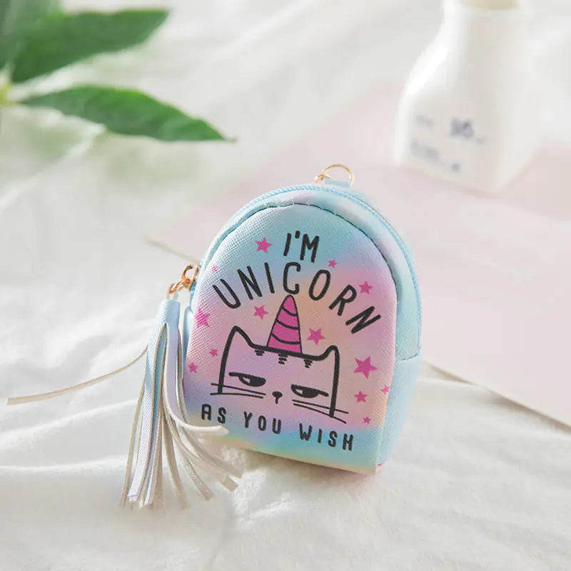 Creative Cute Unicorn Children's Mini Backpack Keychain