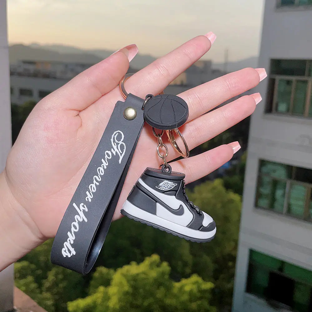 Creative Silicone AJ Shoe Mold Keychain Bag Charm