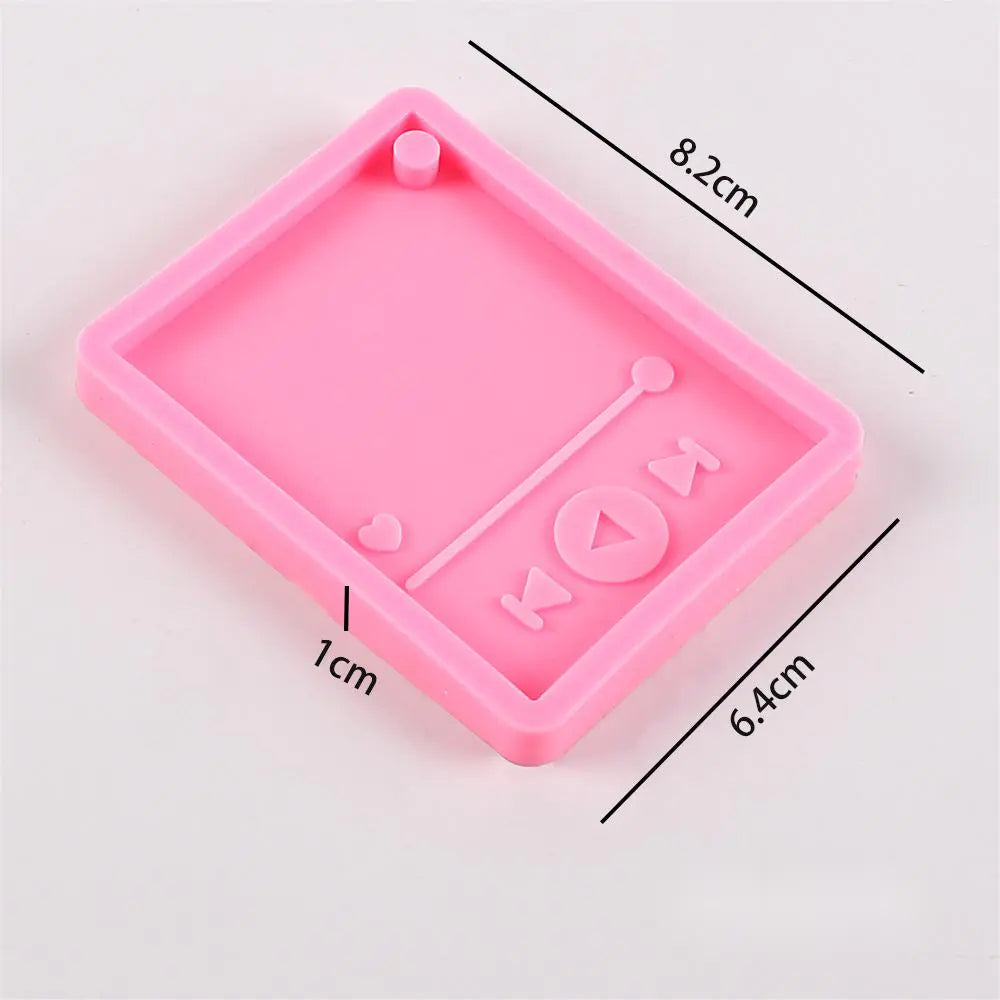 Music Player Keychain Silicone Mold for DIY Crafts