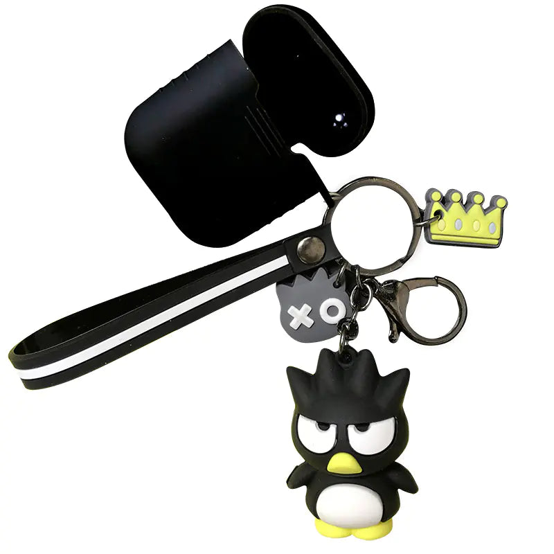 Korean Style Cartoon AirPods Case with Keychain (DIY)