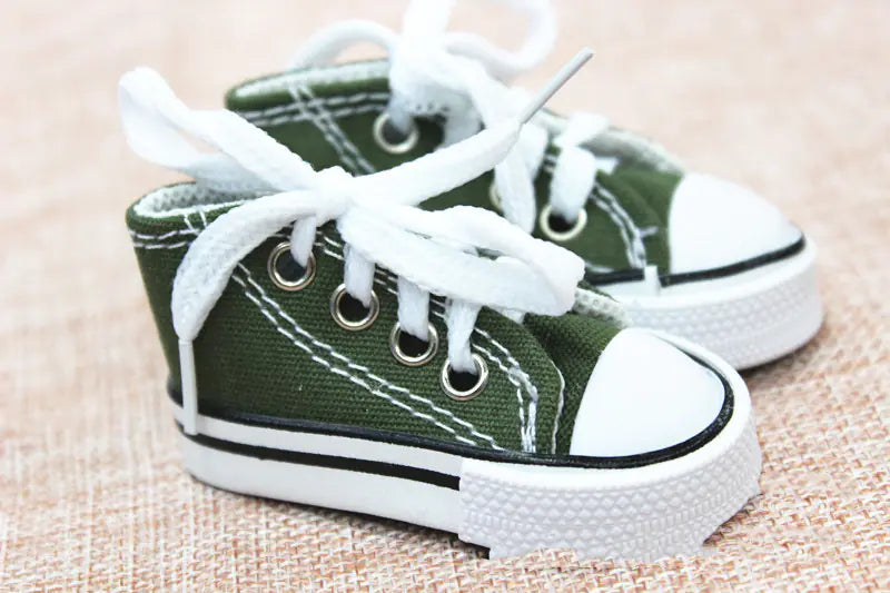 7.8CM Canvas Doll Shoes Keychain for Barbie Dolls