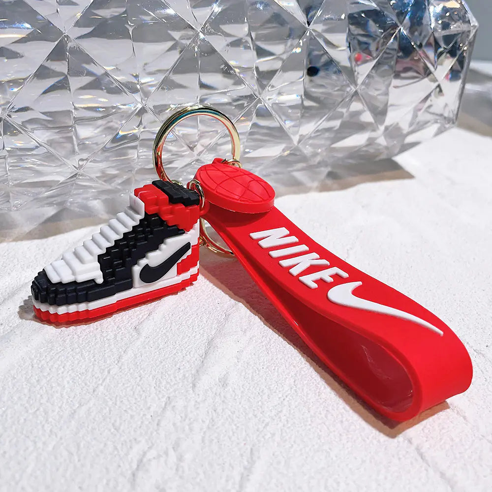 Creative Silicone AJ Shoe Mold Keychain Bag Charm