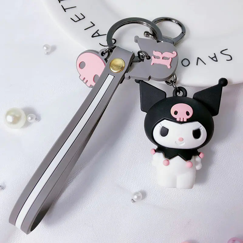 Korean Style Cartoon AirPods Case with Keychain (DIY)