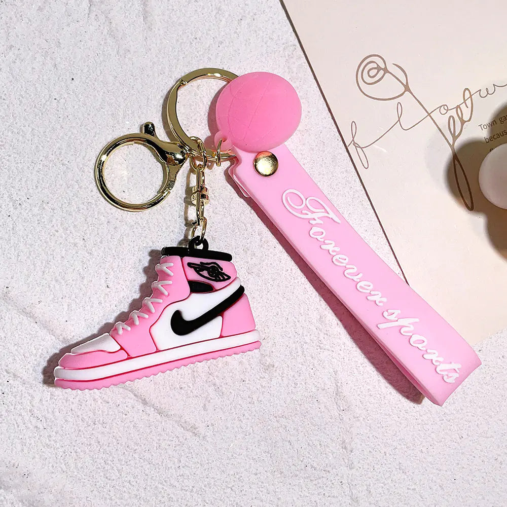 Creative Silicone AJ Shoe Mold Keychain Bag Charm