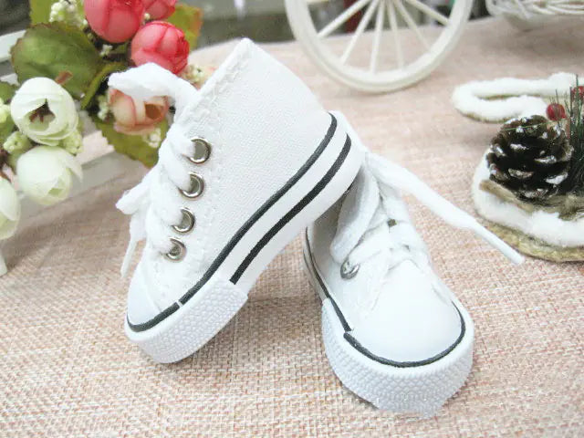 7.8CM Canvas Doll Shoes Keychain for Barbie Dolls