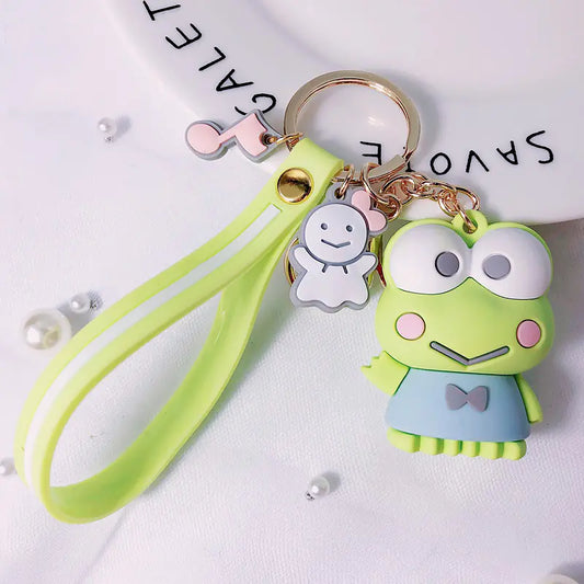 Korean Style Cartoon AirPods Case with Keychain (DIY)