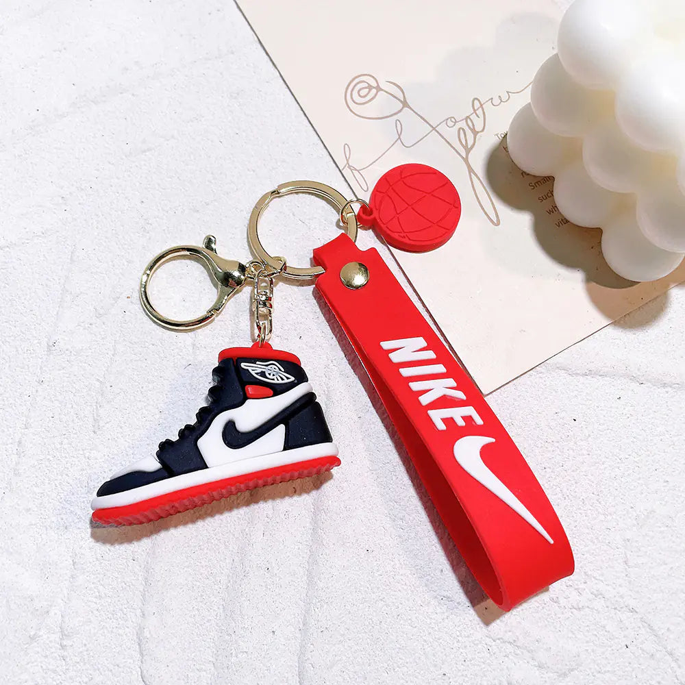 Creative Silicone AJ Shoe Mold Keychain Bag Charm