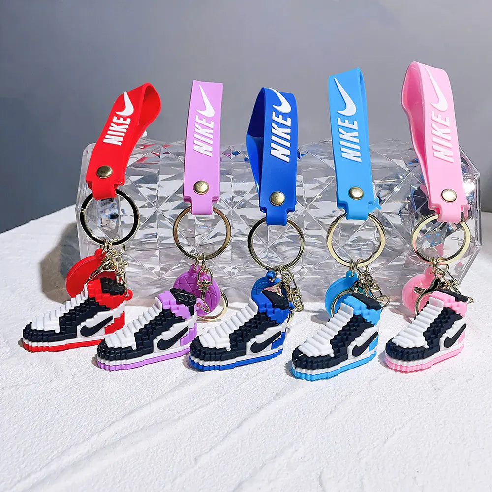 Creative Silicone AJ Shoe Mold Keychain Bag Charm