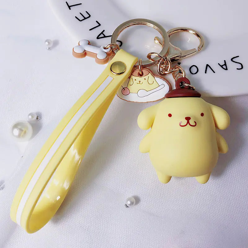 Korean Style Cartoon AirPods Case with Keychain (DIY)