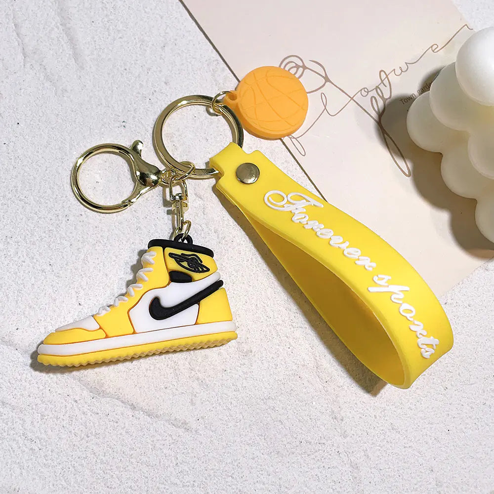 Creative Silicone AJ Shoe Mold Keychain Bag Charm