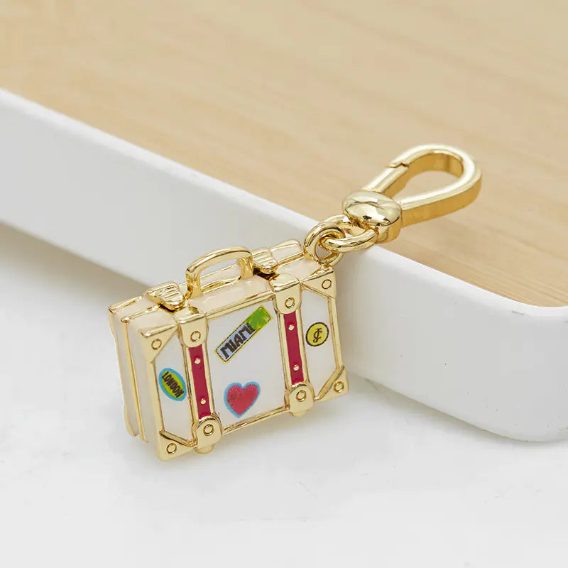 Stylish Juicy Enamel Pendant Heart Letter Bag Charm