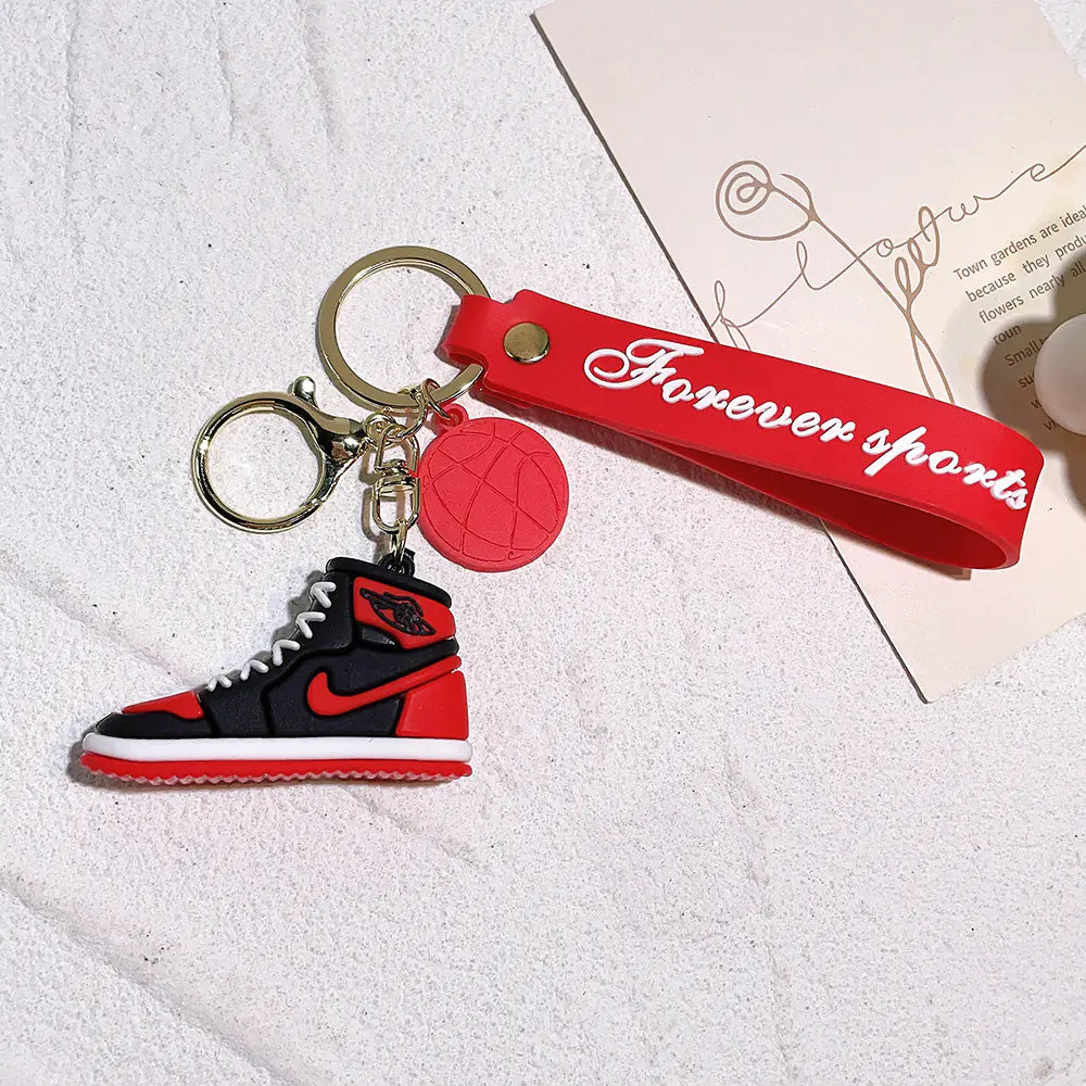 Creative Silicone AJ Shoe Mold Keychain Bag Charm