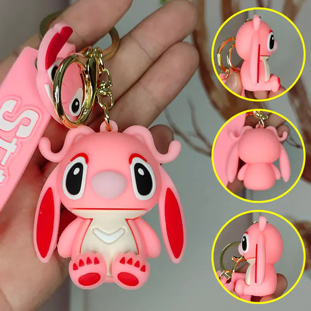 Cute Stitch Cartoon Keychain for Bags and Ornaments