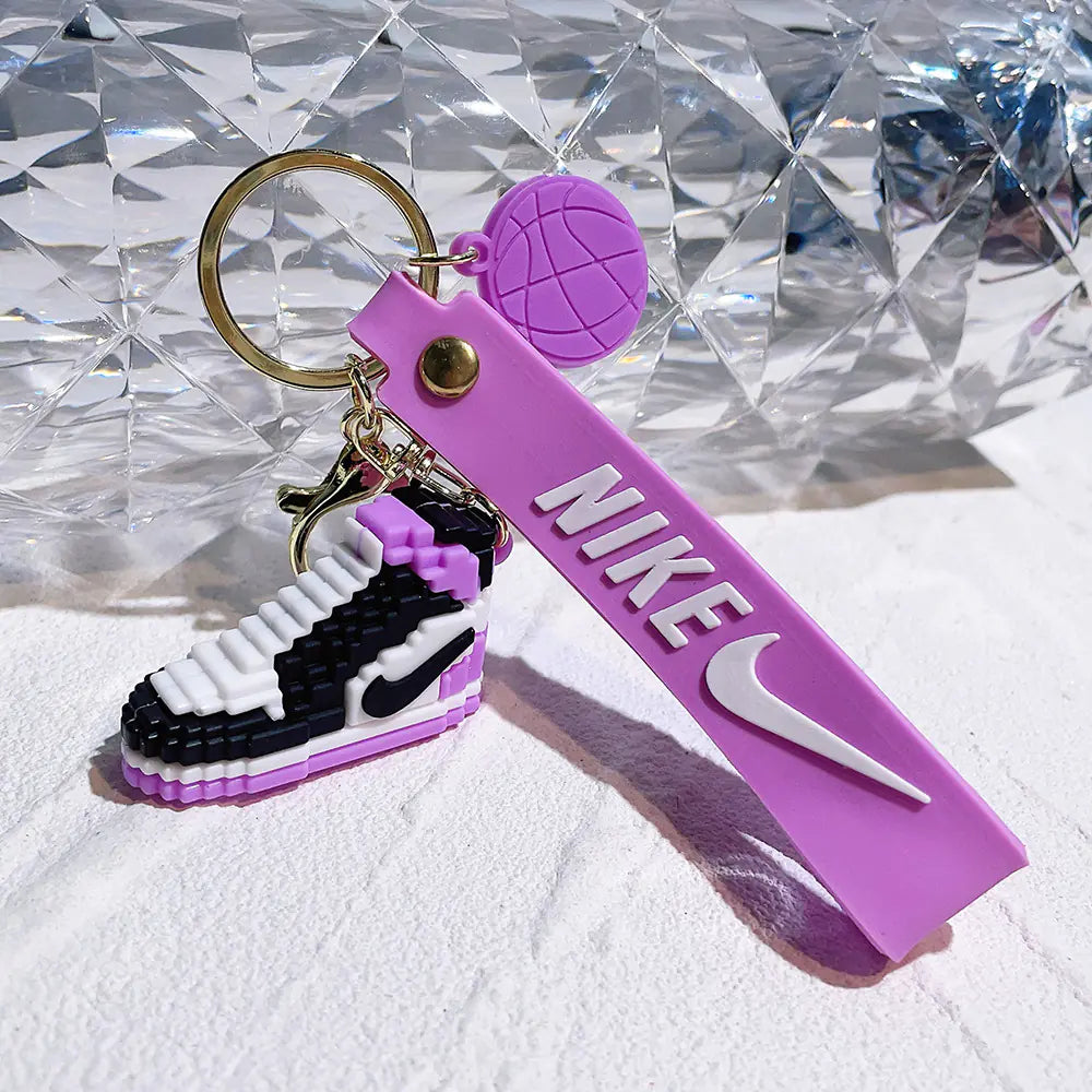 Creative Silicone AJ Shoe Mold Keychain Bag Charm
