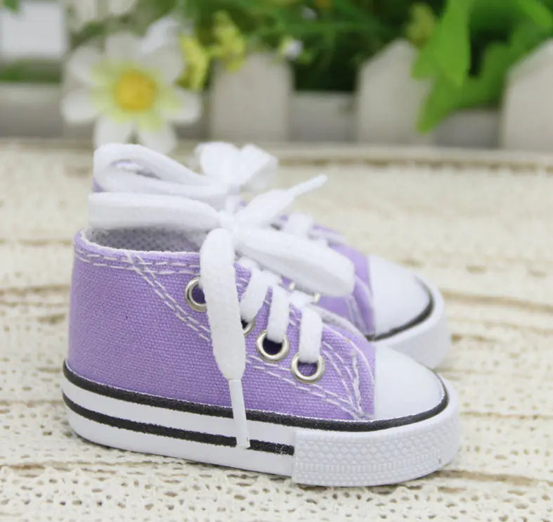 7.8CM Canvas Doll Shoes Keychain for Barbie Dolls