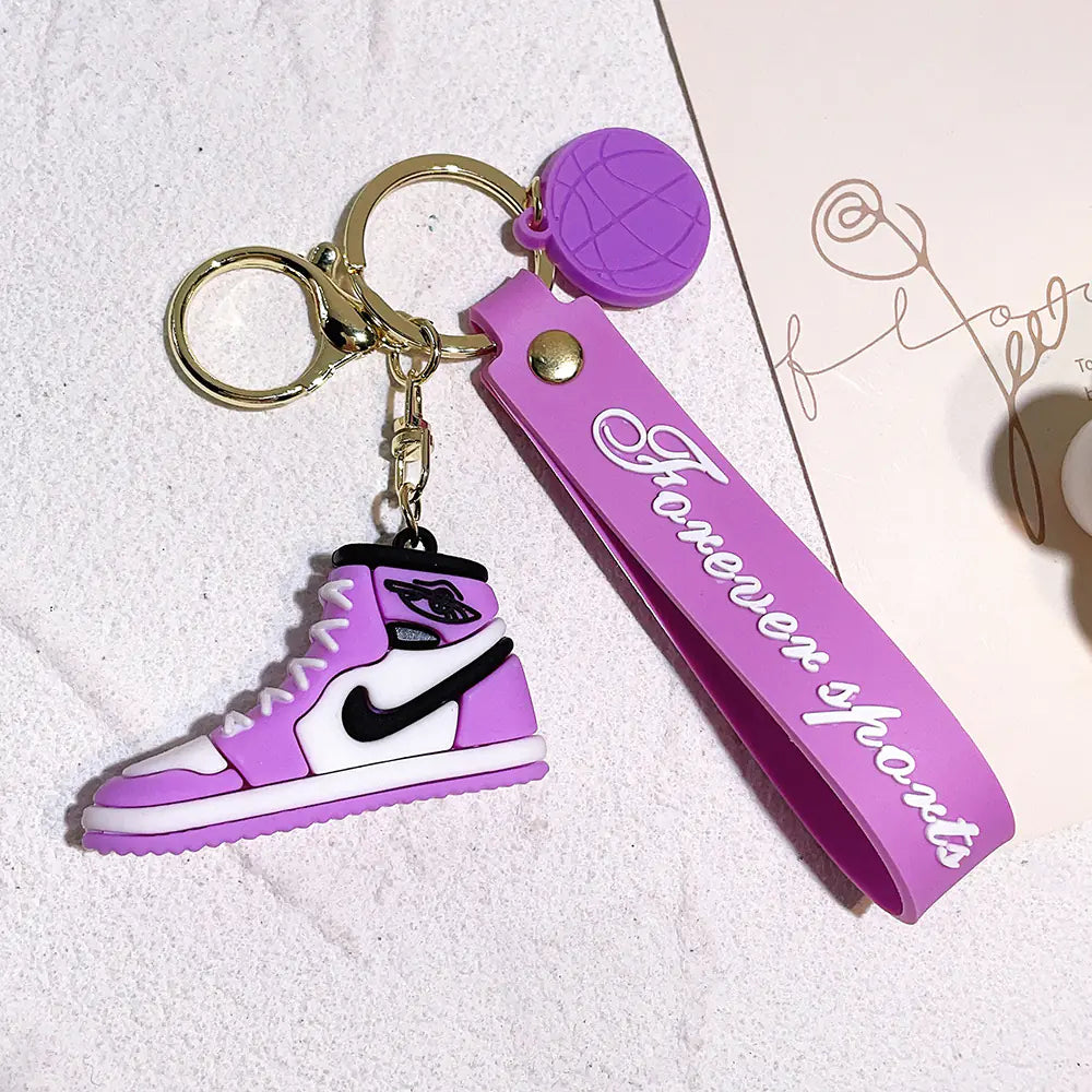 Creative Silicone AJ Shoe Mold Keychain Bag Charm