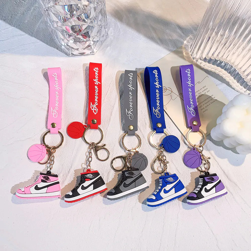 Creative Silicone AJ Shoe Mold Keychain Bag Charm