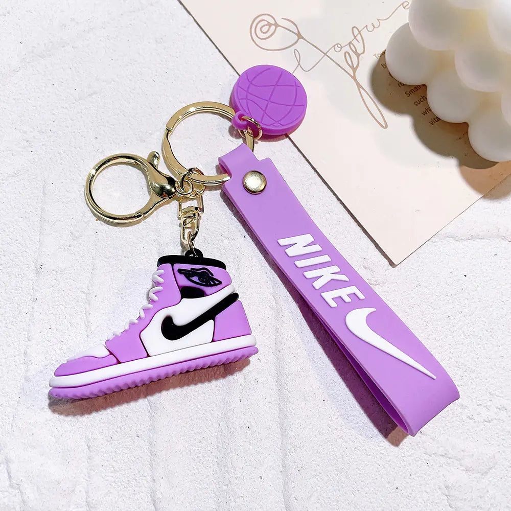 Creative Silicone AJ Shoe Mold Keychain Bag Charm