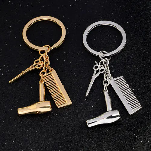 Fashion Hair Stylist Tools Gift Set with Keychain